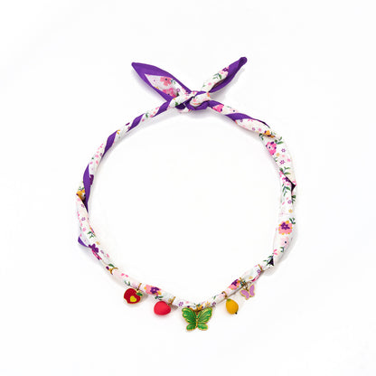 Collar con colgante de mariposa floral multifuncional de moda para mujer