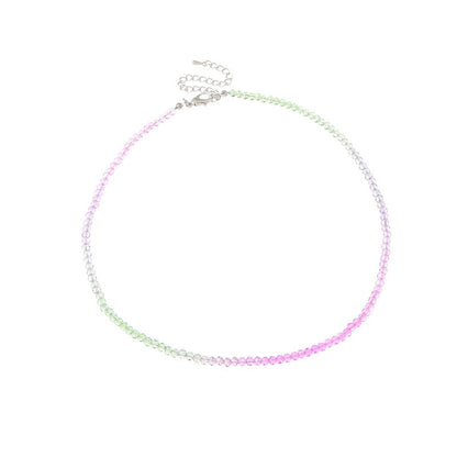 Bohemian Handmade Multicolor Rice Beaded Necklace