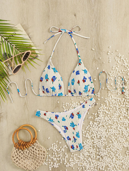 Bikini sexy con estampado floral para mujer