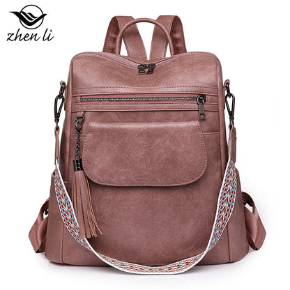 Women Large Capacity Retro Dual-Use Backpack