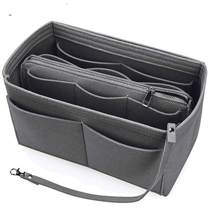 Bolsa de cosméticos interior de fieltro plegable de moda para mujer