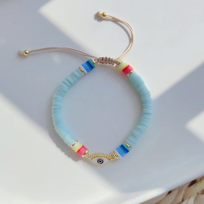 Women Fashion Bohemian Luck Eye Multicolor Bracelet