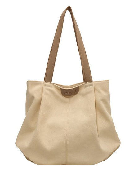 Sac fourre-tout décontracté en toile de grande capacité pour femme