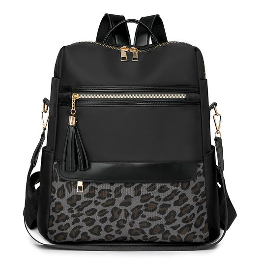 Lightweight Travel Multi-Use Leopard Schoolbag