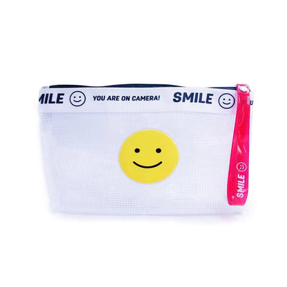 Bolsa de cosméticos de malla impermeable de PVC para mujer