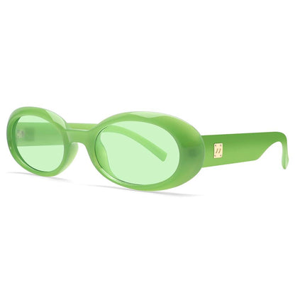 Gafas de sol clásicas con montura ovalada pequeña