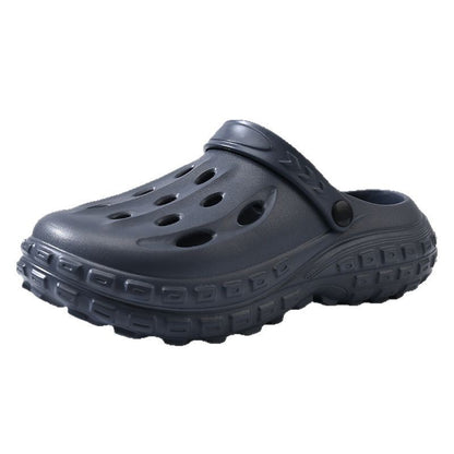 Zapatos casuales sin cordones de color liso con suela gruesa y suela de EVA antideslizante para hombre