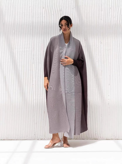 Women Fashion Casual Gradient Long Sleeve Robe Coat