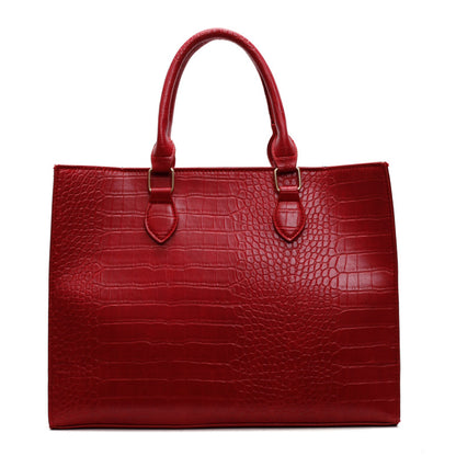 Stylish Large Capacity Crocodile Handbag