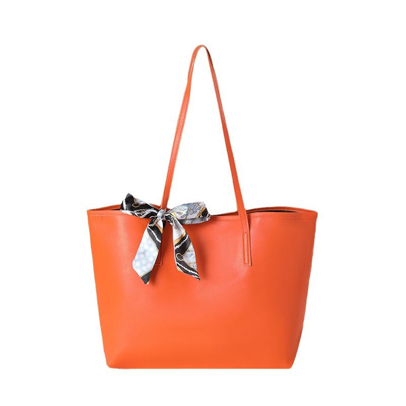 Large Capacity Urban PU Tote Bag with Magnetic Closure