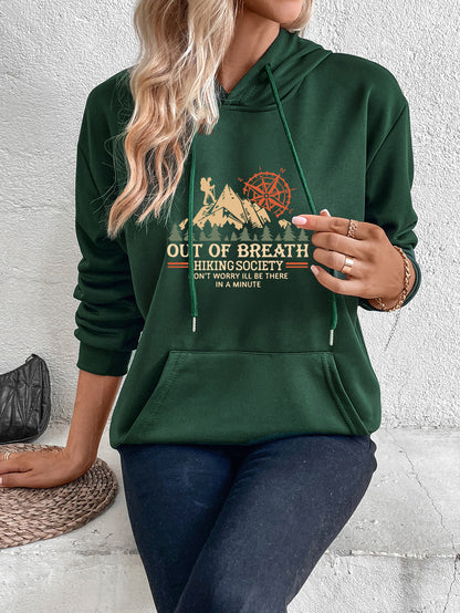 Women's Casual Print Hoodie - Scenery Pullover