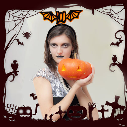 Bandeau d'Halloween pour enfants, accessoires de fête fantôme, citrouille et squelette