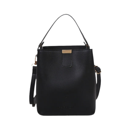 Fashion Solid Color Large Capacity Handbag