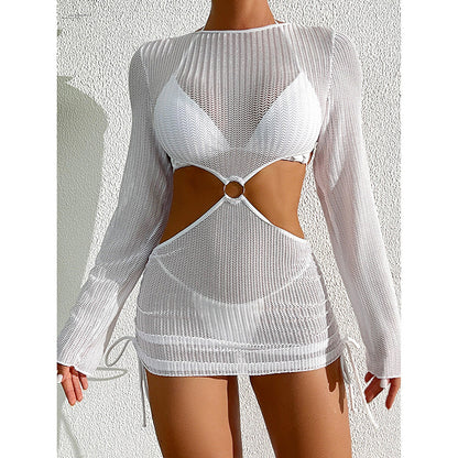 Women Fashion Sexy Solid Color Hollow-Out Swimsuit