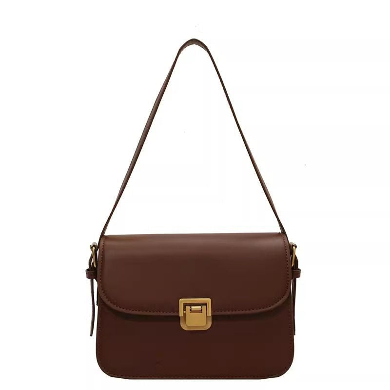 Petit sac à bandoulière carré décontracté de couleur unie pour femme