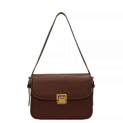 Petit sac à bandoulière carré décontracté de couleur unie pour femme