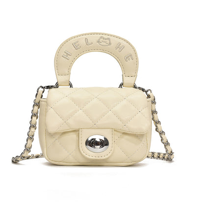 Mini bolso bandolera de moda de color liso