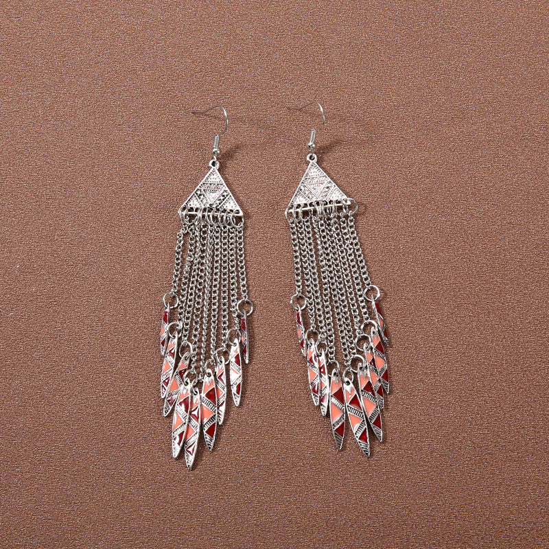Bohemian Ethnic Style Retro Tassel Earrings