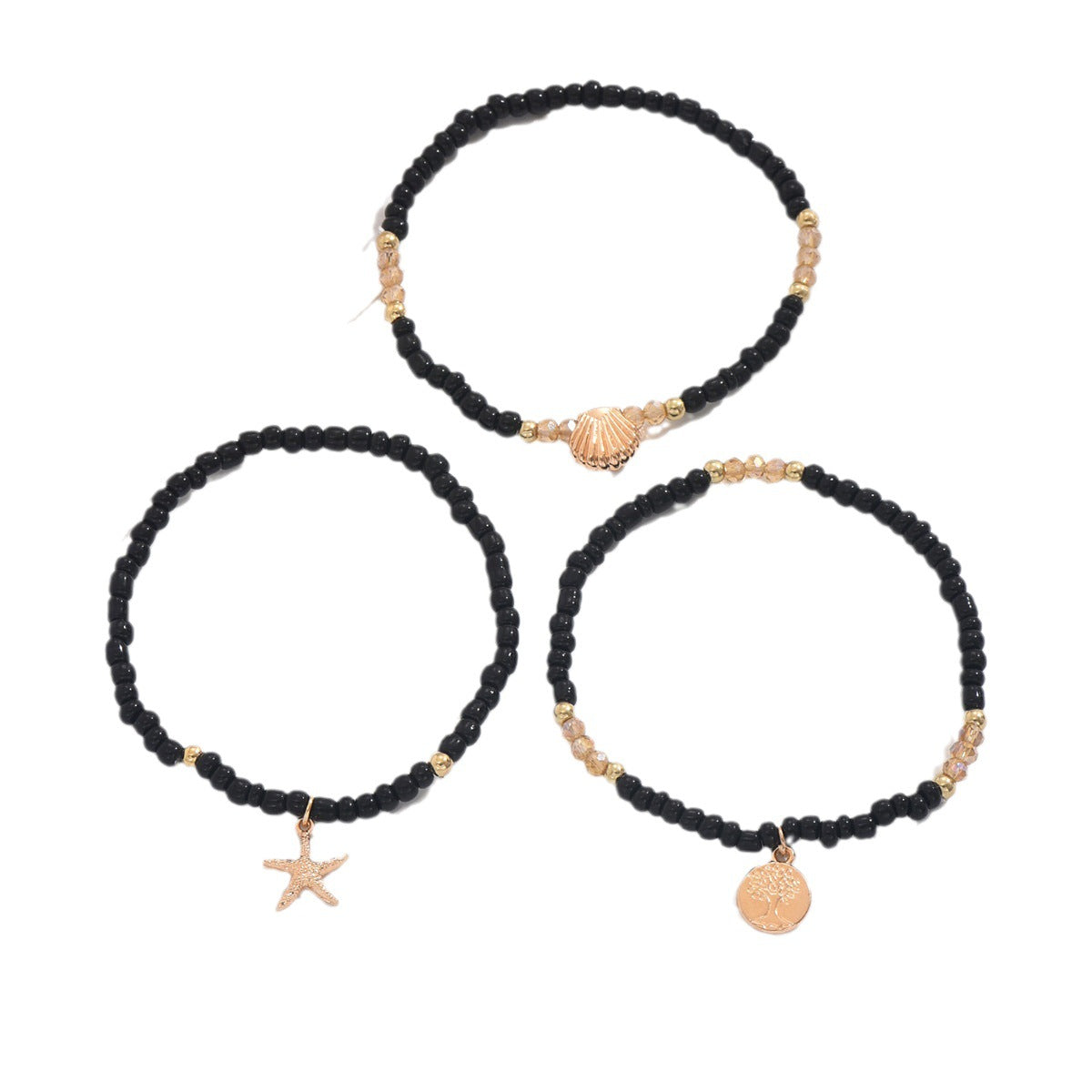 Bohemian Vacation Style Alloy Starfish Anklet