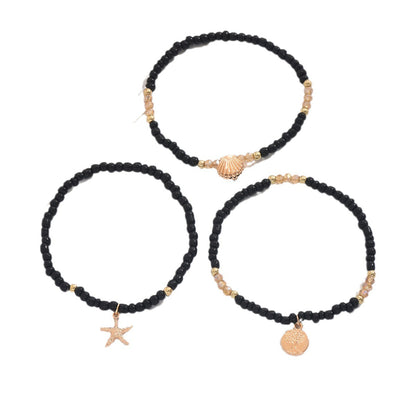 Bohemian Vacation Style Alloy Starfish Anklet
