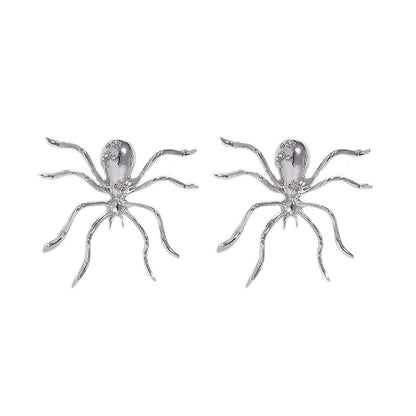 Women Fashion Exaggerated Alloy Spider Earrings