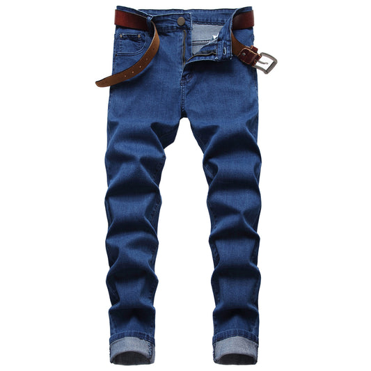 Men Fashion Casual Simple Stretch Slim Fit Jeans