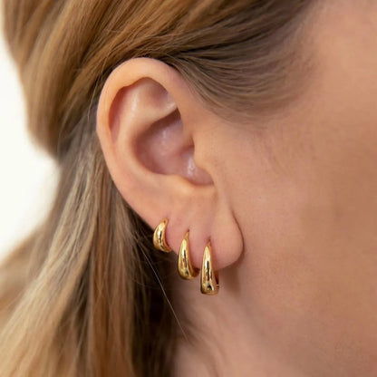 Women Geometric Copper Circle Earrings Jewelry Set