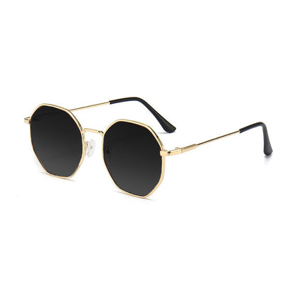 Gafas de sol clásicas retro de metal con múltiples lados