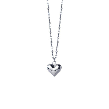 Cadena de pie sencilla en forma de corazón para mujer