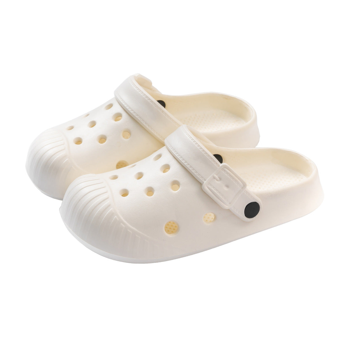 Pantuflas antideslizantes de color liso informales a la moda para mujer