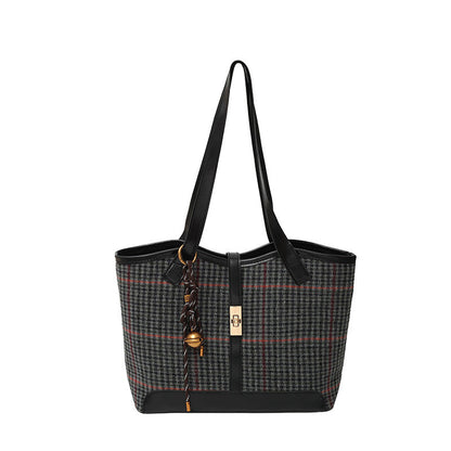 Bolso de mano informal de gran capacidad con diseño a la moda para mujer