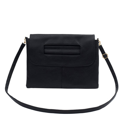 Bolso de mano tipo sobre de color liso para mujer, sencillo y moderno.