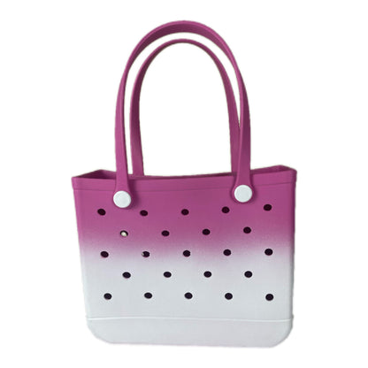 Bolsa de playa de EVA degradada con diseño de agujeros: elegante y espaciosa
