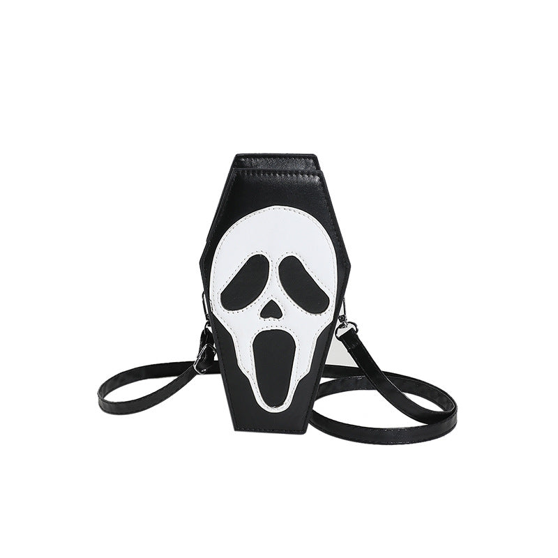 Bolso de hombro con diseño de calavera gótica de Halloween