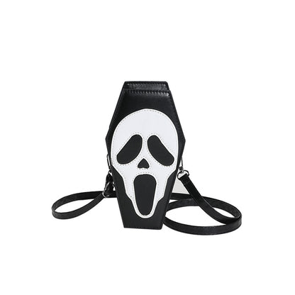 Bolso de hombro con diseño de calavera gótica de Halloween