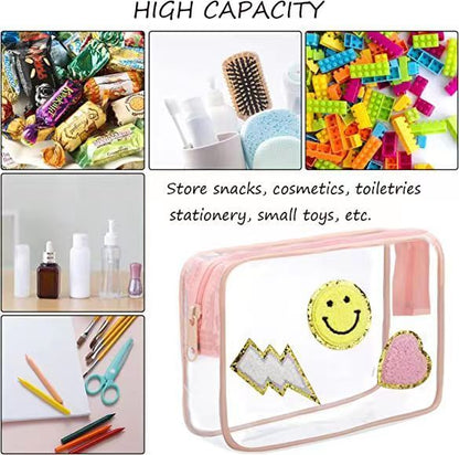 Bolsa de cosméticos de PVC transparente de moda para mujer