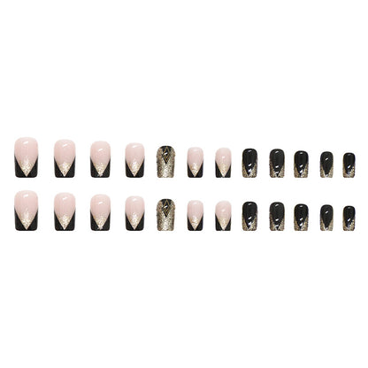 Nail Art cercueil pailleté pour femme