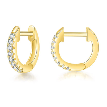 Zircon Butterfly Heart-Shaped Titanium Steel Earring