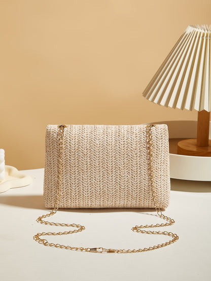 Summer Vacation Straw Woven Messenger Bag