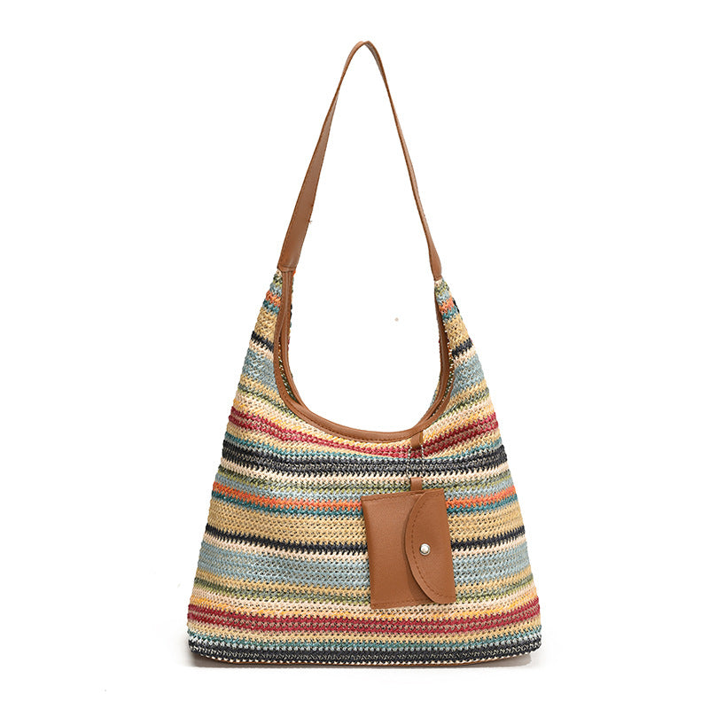 Bolso de mano informal de gran capacidad a la moda para mujer