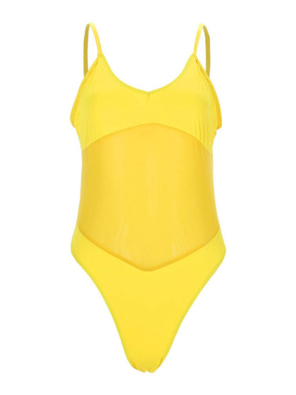Traje de baño de una pieza con perspectiva sexy a la moda para mujer