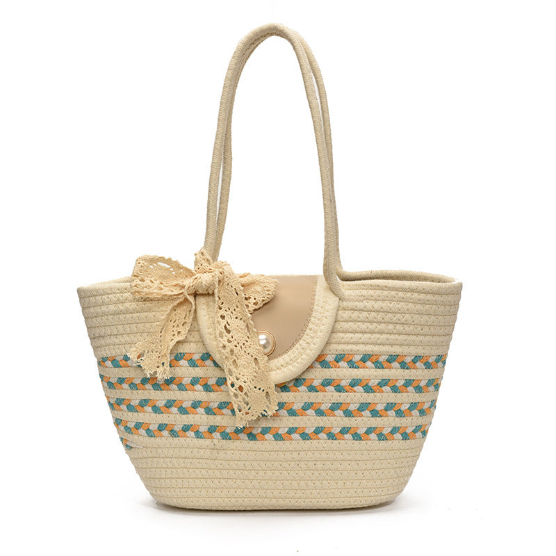 Women Summer Beach Large Capacity Woven Tote Bag