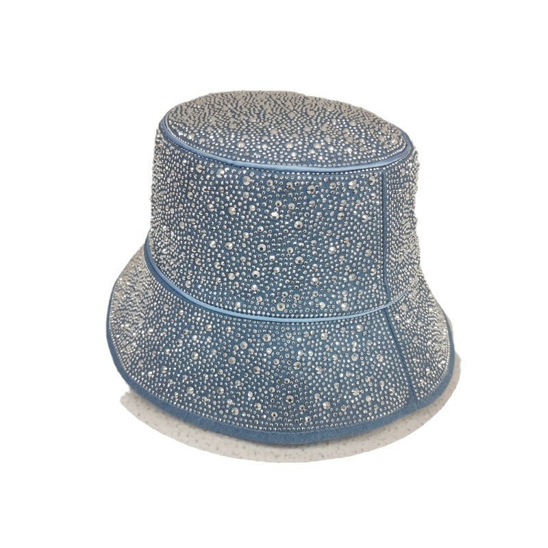 Gipsophila Flash Rhinestone Fashion Casual Bucket Hat
