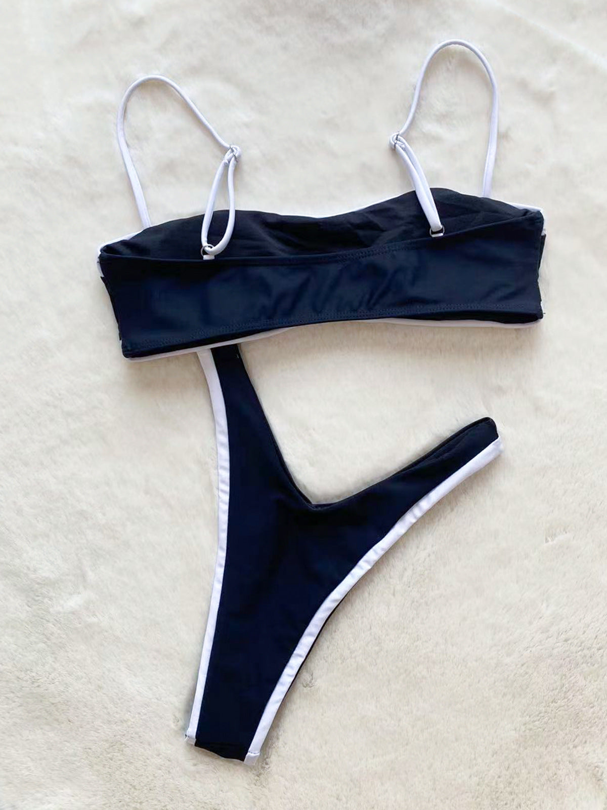 Women Color Blocking Summer Bikini Swimwear