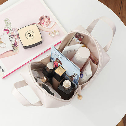 Bolsa de cosméticos portátil, sencilla y moderna, de gran capacidad para mujer.