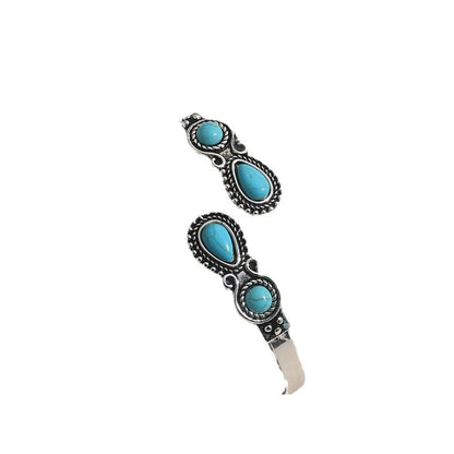 Pulsera étnica bohemia vintage de turquesa