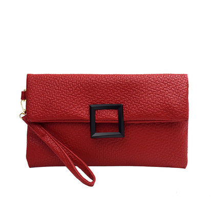 Simple Casual Solid Color Flap Clutch Bag