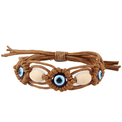 Bohemian Vintage Evil Eye Woven Bracelet