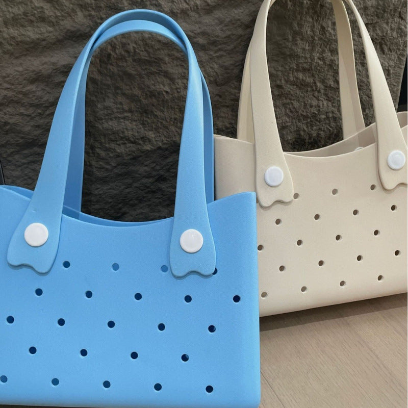 Bolso de playa de gran capacidad de EVA de color sólido de moda para mujer