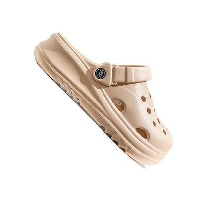 Pantuflas informales antideslizantes de suela gruesa para mujer